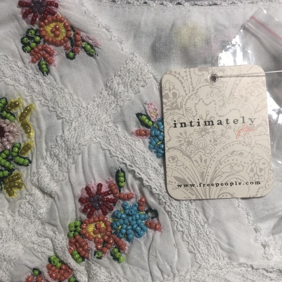 NWT Free People ivory white brami (bra + camisole), size L, this color sold out! - Picture 2 of 10